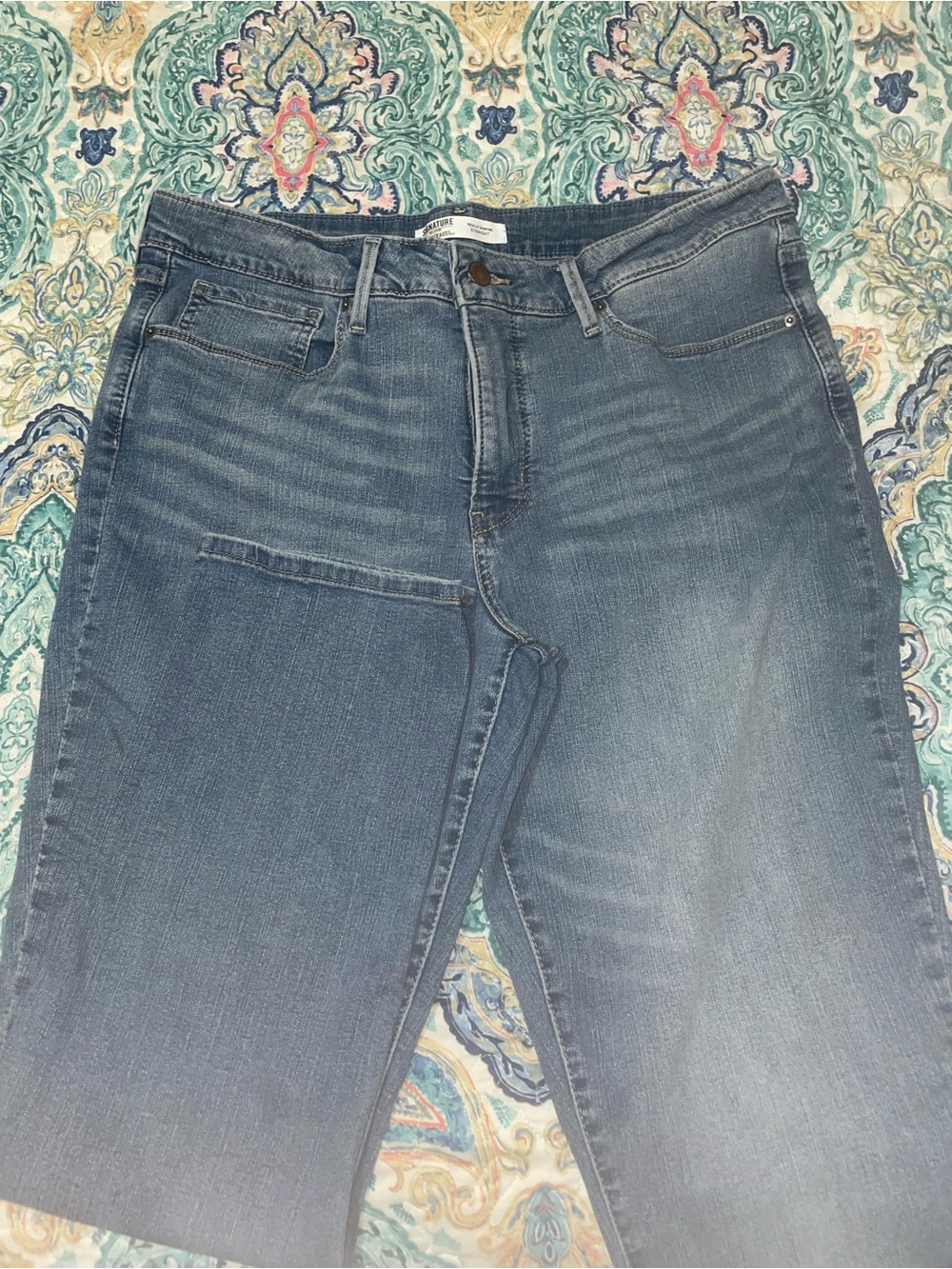 Signature by Levi Strauss Woman’s Straight Jeans - $30 for 3 pair. - Picture 2 of 10